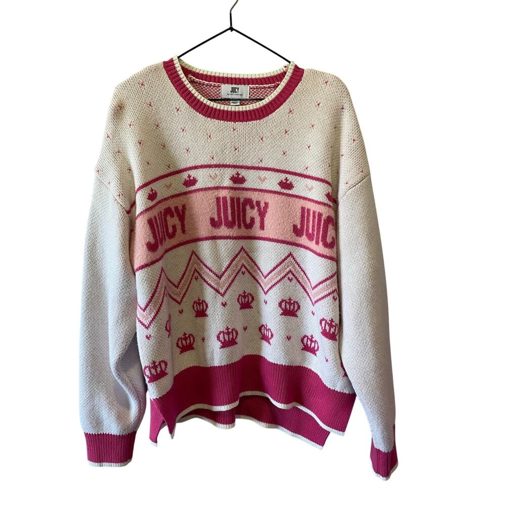 Juicy Couture Women's Crew Neck Pullover Sweater Size XXL